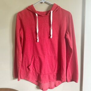 Women's Red Hoodie Top